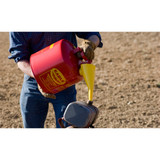 Eagle UI50FS  5 Gallon Type I Metal Safety Gas Can - Red with F15 Funnel Image 1