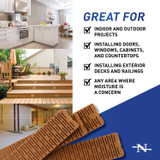 Nelson Wood Shims 8 Inch Lined Composite Wood Shims - 12 per Package Image 1