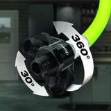 Legacy HFZ1405YW2B  Flexzilla 1/4" x 5' Swivel Whip Air Hose with 1/4" MNPT Ball Swivel x 1/4" FNPT Image 1