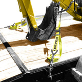 Keeper 04650  2" x 27' Heavy Duty Ratchet Tie-Down Strap with Chain Ends and Grab Hooks Image 1
