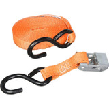 Keeper 89115  1" x 15' Cam Buckle Tie-Down Strap with Vinyl Covered S-Hooks Image 1