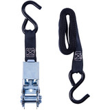 Keeper 89511  1" x 10' Ratchet Tie-Down Strap with Vinyl Coated S-Hooks Image 1