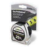 Komelon 425HV  Tape Measure 1" X 25' Hi-Vis Chrome Professional Image 1
