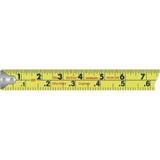 Komelon 433IEHV  Tape Measure 1" X 33' Hi-Vis Chrome Inch/Engineer Scale Image 1