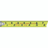 Komelon 433IEHV  Tape Measure 1" X 33' Hi-Vis Chrome Inch/Engineer Scale Image 1