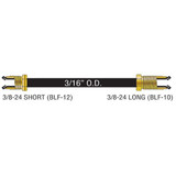 AGS Company PA-351  3/16" x 51" Poly-Armour PVF Coated Steel Brake Line for Domestic Vehicles - SAE Inverted Flare Brakeline Image 1