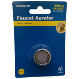 PlumbCraft 7610100LF  Chrome Faucet Aerator with 55/64" Female Thread Image 1