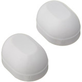 PlumbCraft 7641400T  White Oval Plastic Toilet Bolt Caps - 2 per Package Image 1