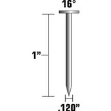 Metabo HPT 12100HPT  1" x 0.120"  Smooth Shank Full Round Head Electro Galvanized Wire Coil 16° Roofing Nails - 7200 per Box Image 1