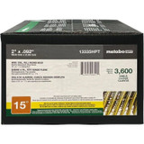 Metabo HPT 13335HPT  2" x 0.092 Full Round Head Ring Shank Electro Galvanized 15° Wire Coil Siding Nails - 3600 per Box Image 1