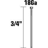 Metabo HPT 14101SHPT  3/4" x 18 Gauge Electro Galvanized Straight Brad Nails - 5000 per Package Image 1