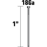 Metabo HPT 14102SHPT  1" x 18 Gauge Electro Galvanized Straight Brad Nails - 5000 per Package Image 1