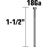 Metabo HPT 14107SHPT  1-1/2" x 18 Gauge Electro Galvanized Straight Brad Nails - 5000 per Package Image 1