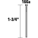 Metabo HPT 14203HPT  1-3/4" x 16 Gauge Electro Galvanized Straight Finish Nails - 2500 per Package Image 1