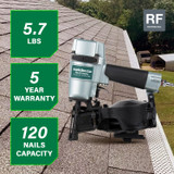 Metabo HPT NV45AB2 1-3/4 Inch Coil Roofing Nailer (Side Load)  Image 1