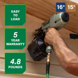 Metabo HPT NV65AH2  2-1/2 Inch Coil Siding Nailer Image 1