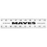 Mayes 10208  36 Inch x 2 Inch Straight Edge Aluminum Ruler Image 1