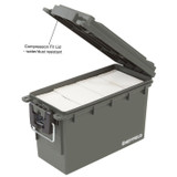 Sheffield 12626  Water Resistant Plastic Field Box (Ammo Can) - Olive Green Image 1