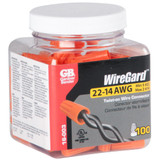 GB Gardner Bender 16-003  WireGard High Performance Twist-on Wire Connectors - Orange 22-14 AWG - 100 per Jar (GB-3)  Image 1