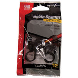 GB Gardner Bender PPC-1550UVB  1/2" Plastic Cable Clamps - Black - 12 per Package  Image 1