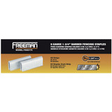 Freeman FS9G175  9-Gauge 1-3/4" Barbed Fencing Staples - 1000 per Package Image 1