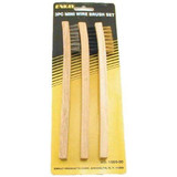 Enkay 1660-3C  3-Piece Mini Wire Brush Set with Brass, Stainless and Nylon Image 1
