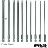 Enkay 3036-C  10-Piece 6" Tamper Proof Torx Screw Bit Set T6 to T40 Image 1