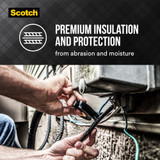 3M 10414NA  Scotch Super 33+ Vinyl Electrical Tape, 3/4-in by 450-in, 1-Roll with Dispenser Image 1