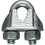 National N248-278  1/8" Wire Cable Clamp - Zinc Plated Image 1