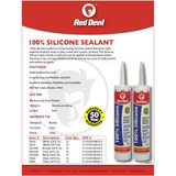Red Devil 0820  100% Silicone Sealant 2.8 FL. OZ. Squeeze Tube Clear Image 1