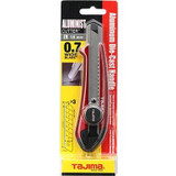 Tajima AC-501R  Utility Knife - 3/4" 7-Point Rock Hard Red Aluminist 501 Snap Blade Box Cutter with Dial Lock & 3 Endura-Blades Image 1