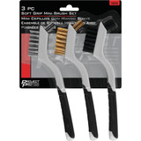 Performance Tool 1513  3-Piece Soft Grip Mini Brush Set Image 1 Performance Tool 1513  3-Piece Soft Grip Mini Brush Set Image 1