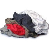 Buffalo 10087  Recycled Colored T-Shirts Cloth Rags - 8 Lb Box Image 1