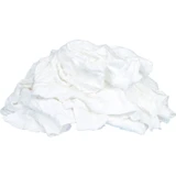 Buffalo 10520  Recycled White T-Shirts Cloth Rags - 4 Lb Box Image 1