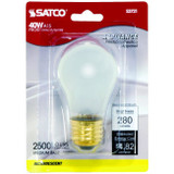 Satco S3721  40 Watt Frosted Appliance Light Bulb with Medium Base Image 1