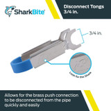 SharkBite U713  3/4" Disconnect Tongs for PEX Image 1