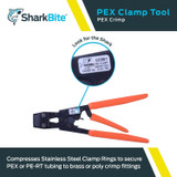 SharkBite UC961  3-Handle Clamp Tool for PEX Image 1