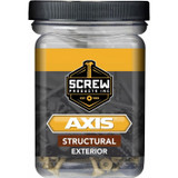Screw Products 30108-29  AXIS #8 x 1-1/4" (T20-Drive) ZYTEC XT General Exterior Structural Wood Screws - 5-lb Jar (approx. 1095) Image 1