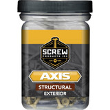 Screw Products 30122-29  AXIS #8 x 1" (T20-Drive) ZYTEC XT General Exterior Structural Wood Screws - 1-lb Jar (approx. 256) Image 1