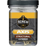 Screw Products 30123-29  AXIS #8 x 1" (T20-Drive) ZYTEC XT General Exterior Structural Wood Screws - 5-lb Jar (approx. 1281) Image 1
