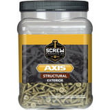 Screw Products 30124-29  AXIS #8 x 1-1/4" (T20-Drive) ZYTEC XT General Exterior Structural Wood Screws - 1-lb Jar (approx. 219) Image 1