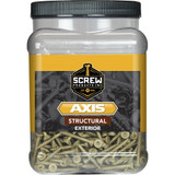 Screw Products 30128-29  AXIS #8 x 2" (T20-Drive) ZYTEC XT General Exterior Structural Wood Screws - 5-lb Jar (approx. 718) Image 1