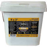 Screw Products 30308-29  AXIS #9 x 3" (T20-Drive) ZYTEC XT General Exterior Structural Wood Screws - 2000 per Pail Image 1