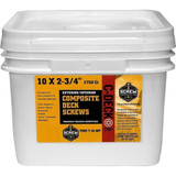 Screw Products CD234WN1750  C-Deck #10 x 2-3/4" (T20-Drive) Composite Deck Screws in Walnut - 1750 per Package Image 1
