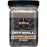 Screw Products DW-6114C-1  Black Phillips Bugle Head #6 x 1-1/4" Drywall Screws with Sharp Point - 1-lb Jar (approx. 258) Image 1