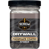 Screw Products DW-6118F-1  Black Phillips Bugle Head #6 x 1-1/8" Drywall Screws with Sharp Point - 1-lb Jar (approx. 276) Image 1