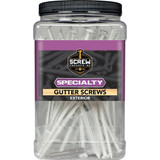 Screw Products GTR147W50  White #14 x 7" (T30-Drive) Ceramic Coated Gutter Screws - 50 per Box Image 1