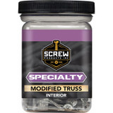 Screw Products MT-08114D-1  Specialty #8 x 1-1/4" Phillips Drive Modified Truss Head K-Lath Screws with Self-Drill Point - 1-lb Jar (approx. 161) Image 1