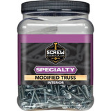 Screw Products MT-08114D-5  Specialty #8 x 1-1/4" Phillips Drive Modified Truss Head K-Lath Screws with Self-Drill Point - 5-lb Jar (approx. 806) Image 1