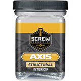 Screw Products 30109-03  AXIS #8 x 1-1/2" (T20-Drive) ZYTEC + General Interior Structural Wood Screws - 1-lb Jar (approx. 181) Image 1